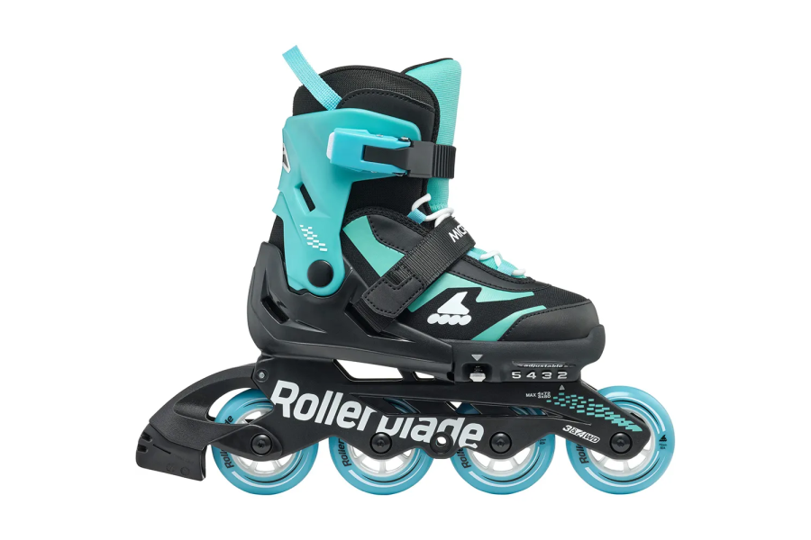 Ролики Rollerblade Microblade Чорні з блакитним