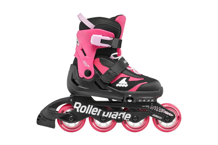 Ролики Rollerblade Microblade Чорні з рожевим