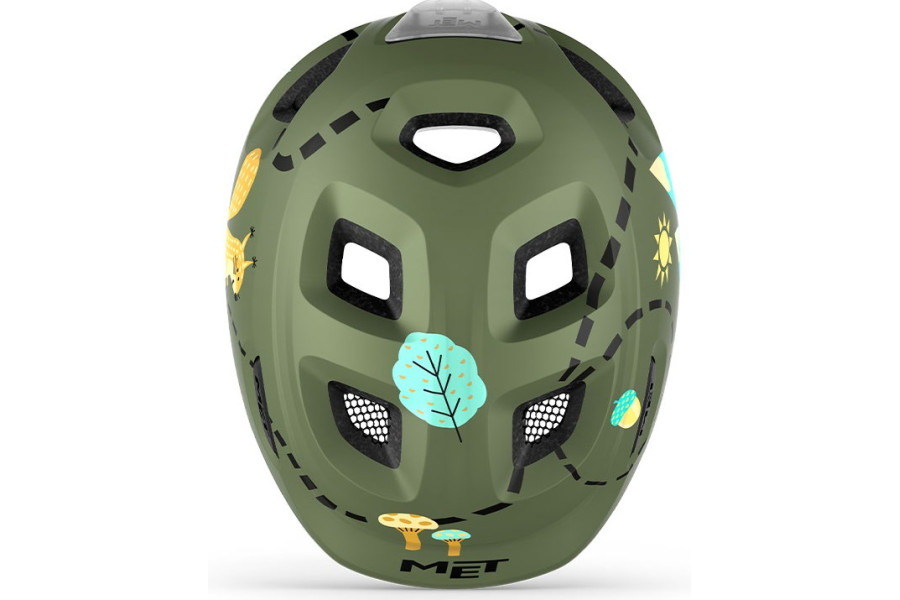 Дитячий шолом MET Hooray Mips CE Green Forest Glossy
