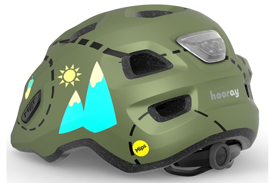 Дитячий шолом MET Hooray Mips CE Green Forest Glossy