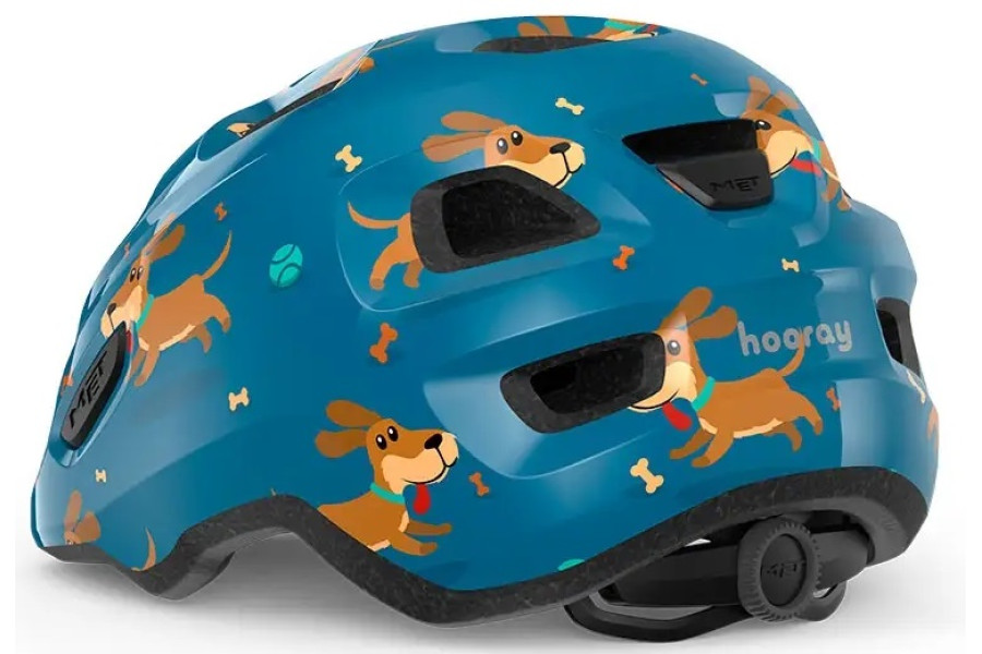 Детский шлем MET Hooray CE Blue Teckel Glossy