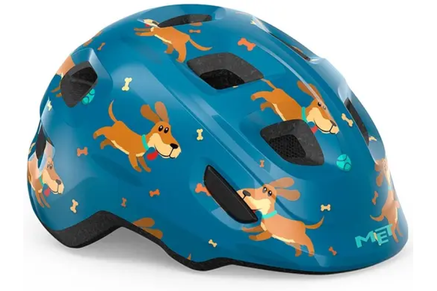 Детский шлем MET Hooray CE Blue Teckel Glossy