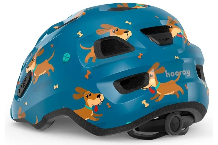 Детский шлем MET Hooray Mips CE Blue Teckel Glossy
