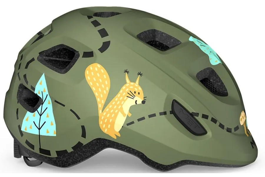 Дитячий шолом MET Hooray Mips CE Green Forest Glossy