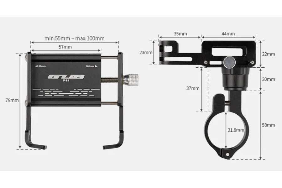 Держатель гаджета GUB P-11, с поворотным механизмом на 360 градусов
