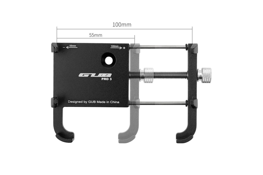 Держатель гаджета  GUB PRO 3 BK на руль велосипеда