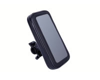 Тримач/сумка для смартфона 4,7-6,3" з кріпленням на кермо/виніс BEcool BC-BG016 чорний