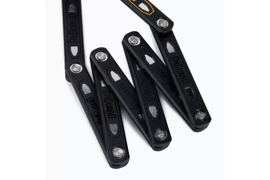 Замок складаний Onguard K9 Heavy Duty, 112см, прогумований тримач на раму, 4 ключі, 1 з підсвічуванням