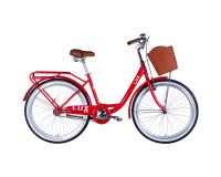 Велосипед Dorozhnik LUX 26 Velosteel червоний