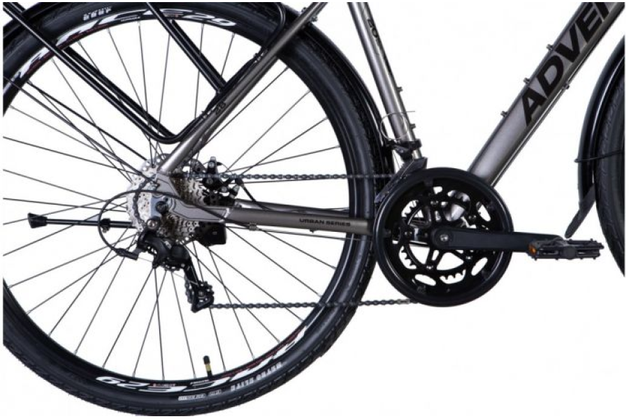 Велосипед Dorozhnik ADVENT DD 28 серый металлик