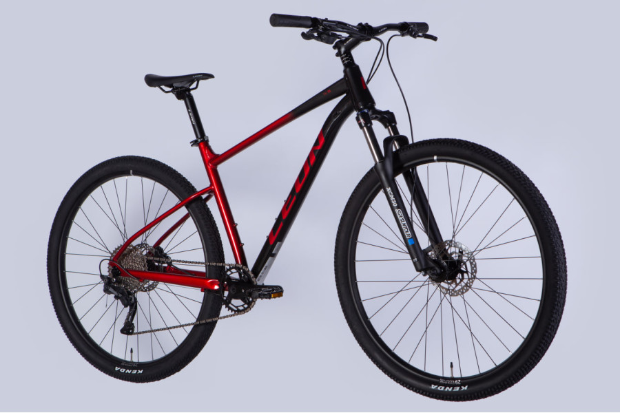 Велосипед Leon TN 75 29 HDD чорний з червоним