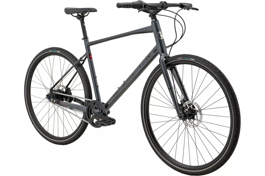 Велосипед 28 Marin Presidio 2 Gloss Charcoal/Black/Black Red