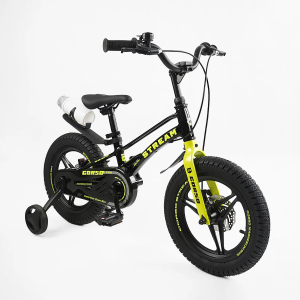 Детский велосипед Corso Stream 14 черно-желтый