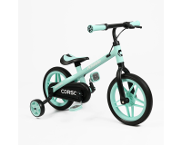 Велосипед-велобіг 2в1 Corso Kiddo 12" бірюзовий