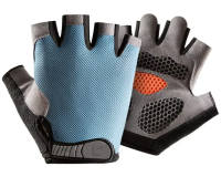 Рукавички Green Cycle Mira без пальців блакитні