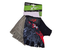 Перчатки X17 XGL-122PK детские, черные с красным