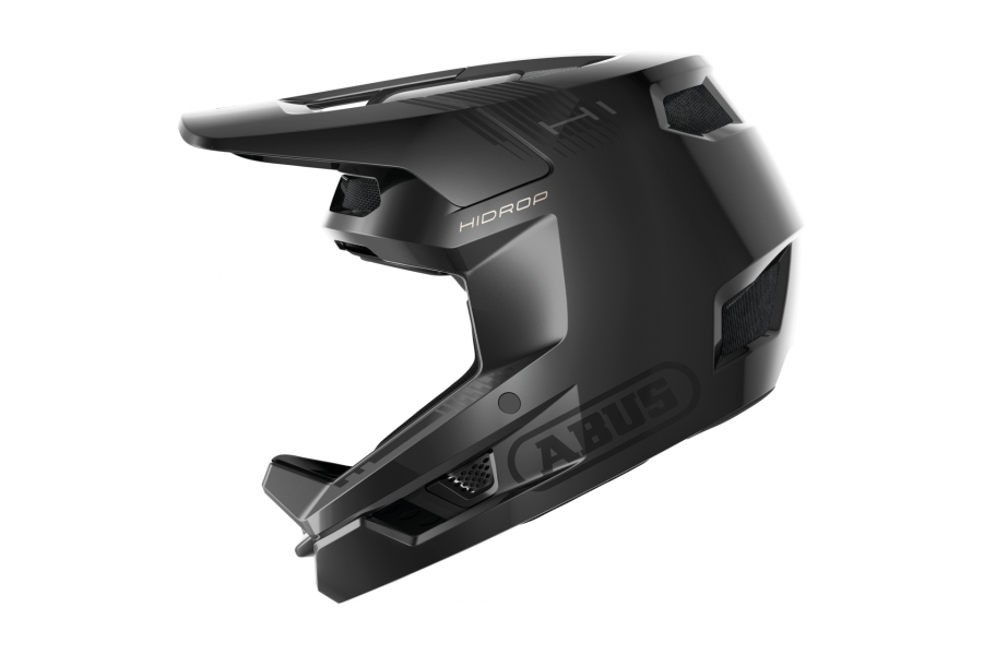 Велошолом фулфейс ABUS HIDROP shiny black