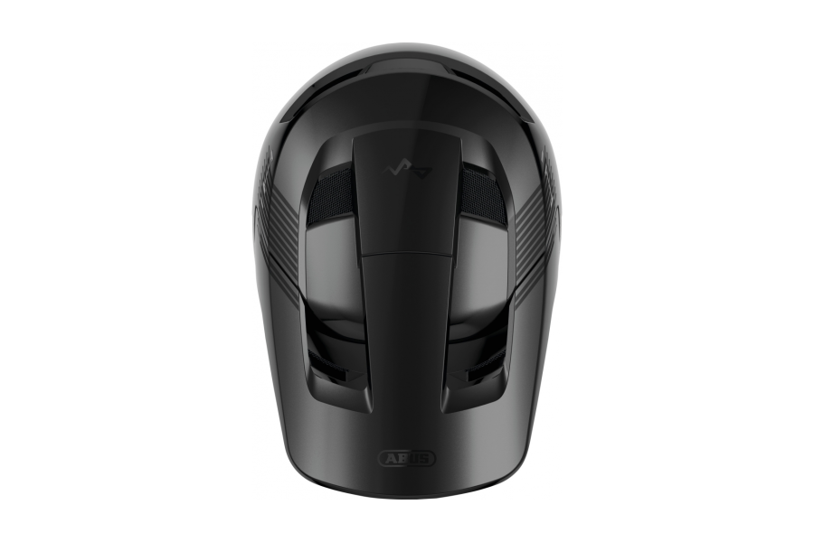 Велошолом фулфейс ABUS HIDROP shiny black