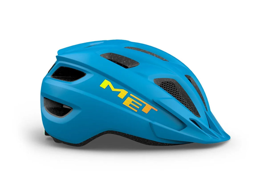 Шлем подростковый MET Crackerjack CE Cyan | Matt UN