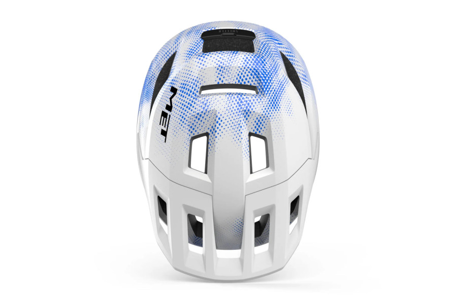 Шлем подростковый MET SHELTER YOUTH CE WHITE BLUE | MATT UN
