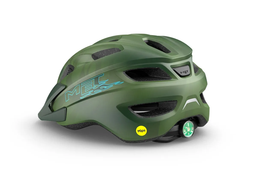 Детский шлем MET Crackerjack Mips CE Green Matt