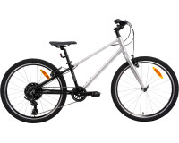 Підлітковий велосипед 24 Pride GLIDER 4.1 сірий