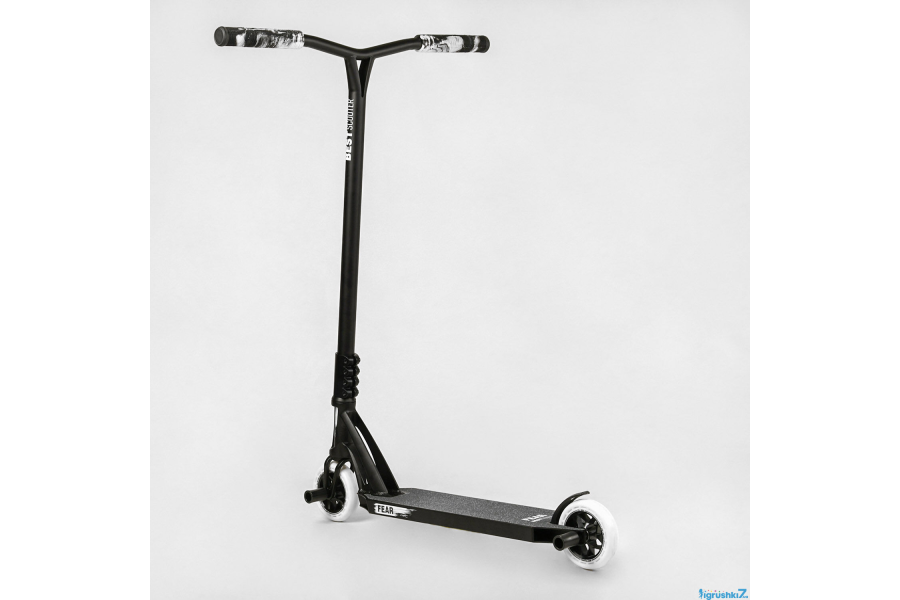 Трюковий самокат BestScooter FEAR чорний з блакитним