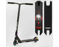 Трюковий самокат BestScooter Warrior чорний  з червонимз червоним