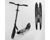 Самокат Best Scooter Exclusive алюм. Черный с серым