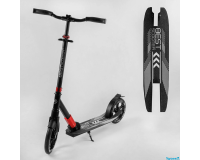 Самокат Best Scooter Exclusive алюм. Черный с красным