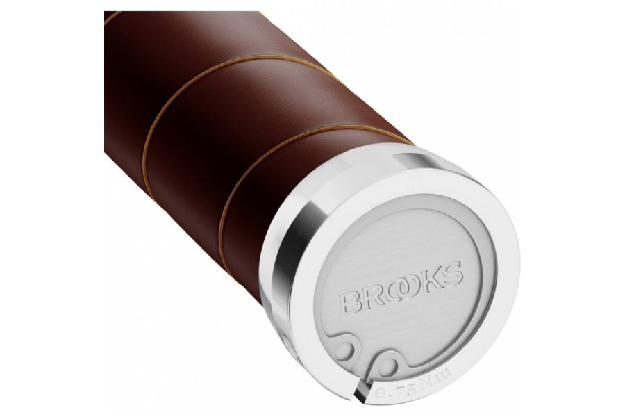 Гріпси шкіряні Brooks Slender Leather Grips 130/130 mm brown