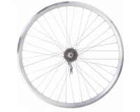 Колесо заднє VLT 24" AL 36H подвійний обід, втулка Shunfeng SF-CT01 на гайках