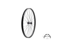 Колесо переднее KLS ASESINO 25 DSC F" черный под диск(CentrLock)
