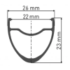Обод DT Swiss 500 29 22 мм rim brake 32 отв.