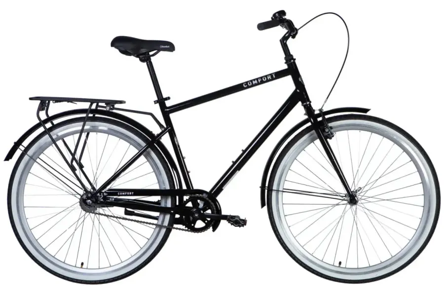 Велосипед Dorozhnik COMFORT MALE 28 (одношвидкісний) чорний