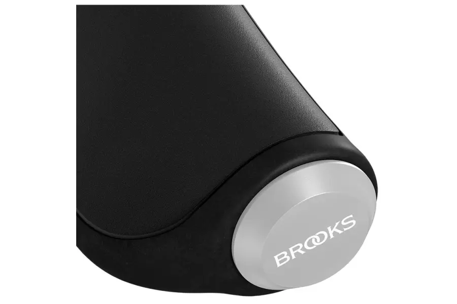 Гріпси шкіряні Brooks Ergonomic Leather Grips 130/130 black