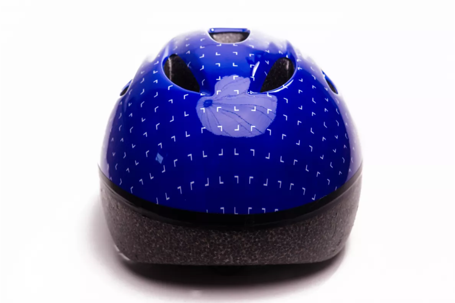 Шлем детский Green Cycle FLASH сине-белый лак