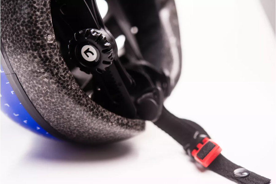 Шлем детский Green Cycle FLASH сине-белый лак