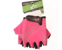 Перчатки X17 XGL-118PI детские, розово-черные